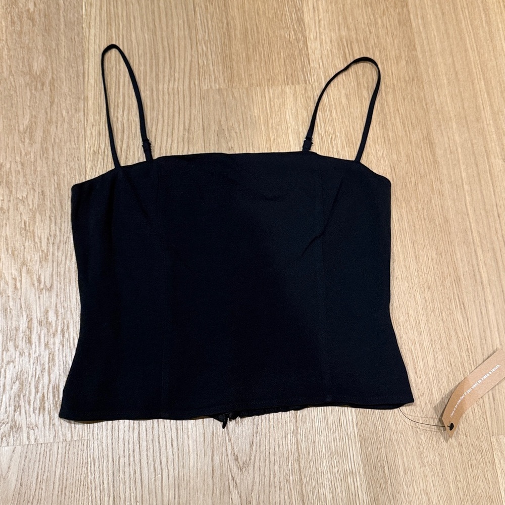 Reformation Black Spaghetti Strap Top - Overland Top